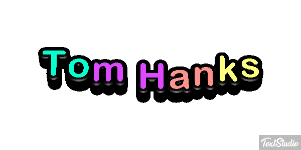 Tom Hanks Text effect