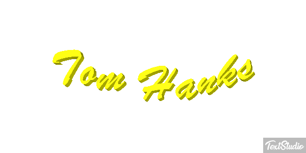 Tom Hanks Text effect