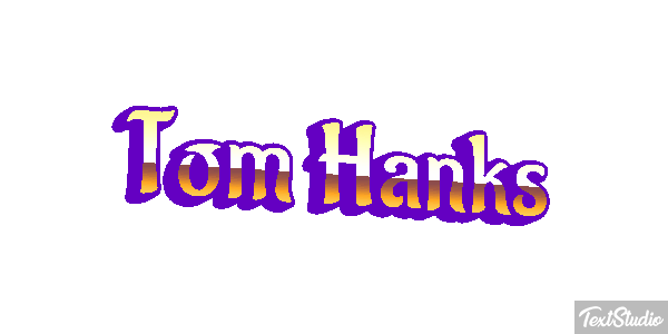 Tom Hanks Text effect