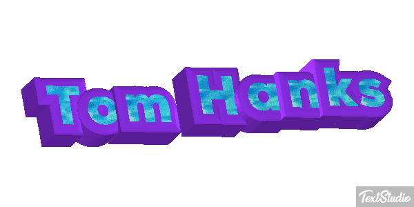 Tom Hanks Text effect