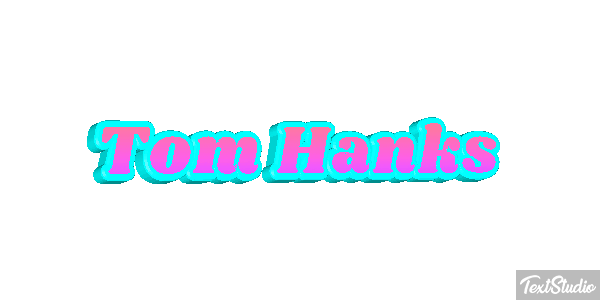 Tom Hanks Text effect