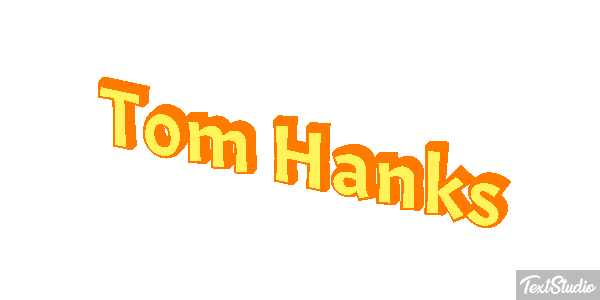 Tom Hanks Text effect