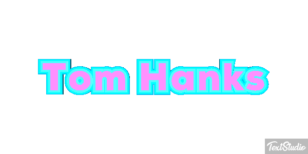 Tom Hanks Text effect