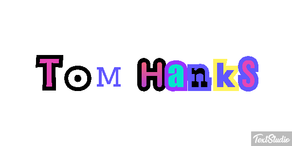 Tom Hanks Text effect