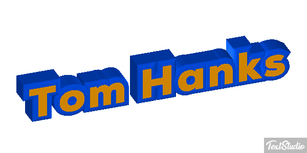 Tom Hanks Text effect