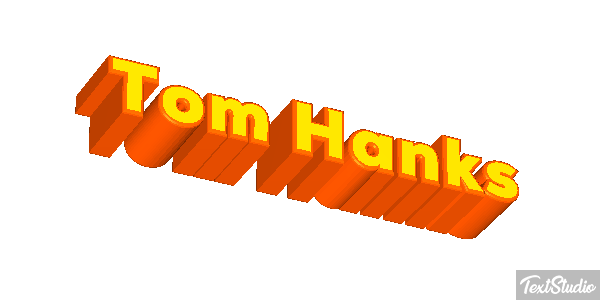 Tom Hanks Text effect