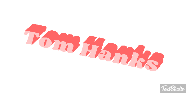 Tom Hanks Text effect