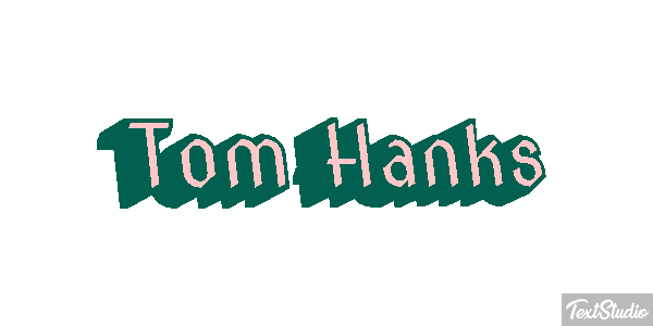 Tom Hanks Text effect