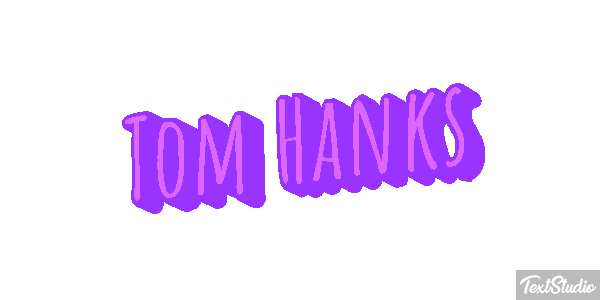 Tom Hanks Text effect