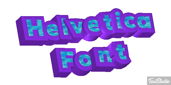 Helvetica Font Text effect