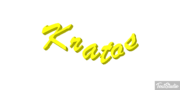 Kratos Tekst effect