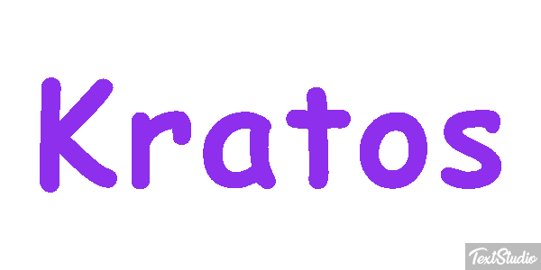 Kratos Tekst effect