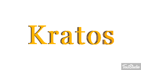 Kratos Tekst effect