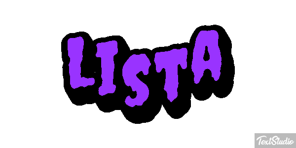 Lista Efeito do texto