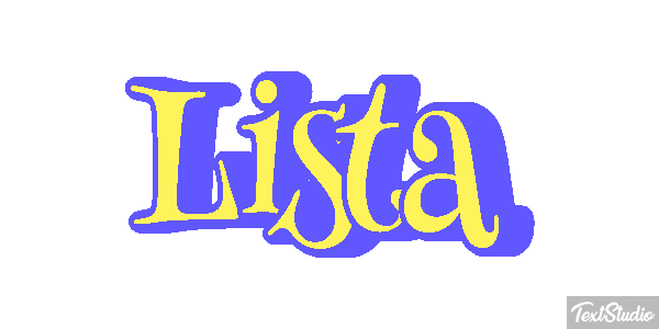 Lista Efeito do texto
