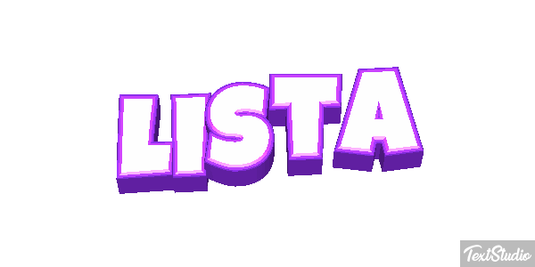 Lista Efeito do texto