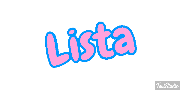 Lista Efeito do texto
