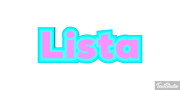 Lista Efeito do texto