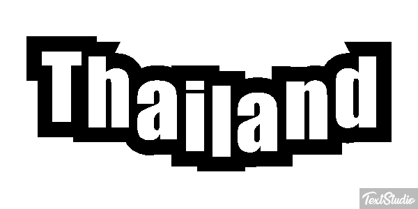 Thailand Text effect