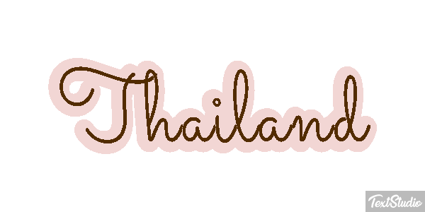 Thailand Text effect
