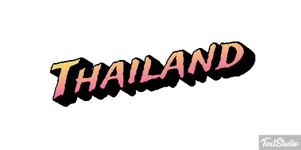 Thailand Text effect