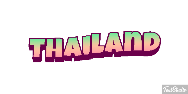 Thailand Text effect
