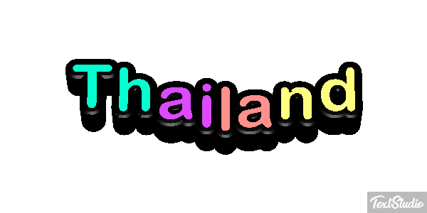 Thailand Text effect