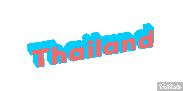 Thailand Text effect