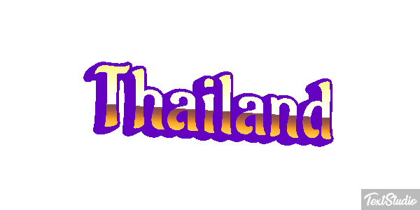 Thailand Text effect