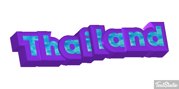 Thailand Text effect