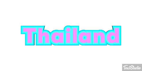 Thailand Text effect