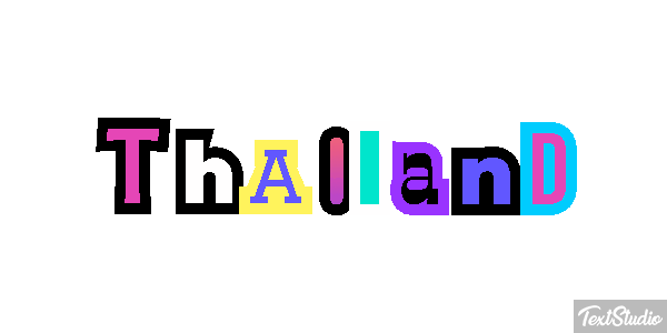 Thailand Text effect