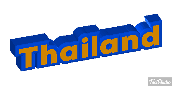 Thailand Text effect
