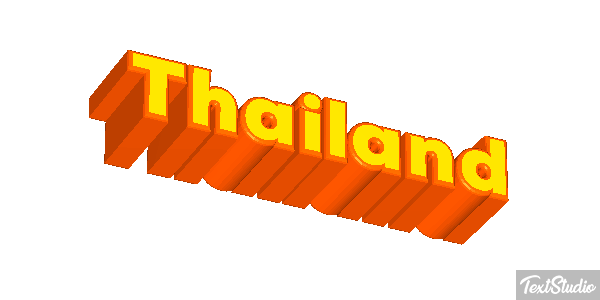 Thailand Text effect