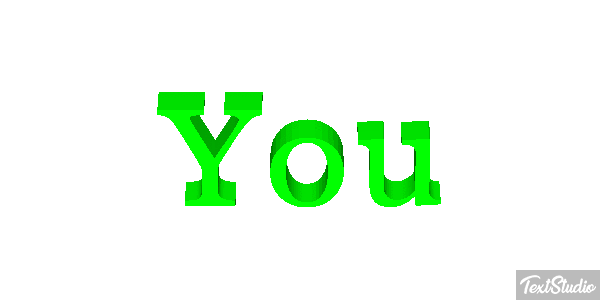 You Текстовый эффект