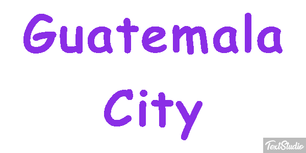 Guatemala City Efekt tekstowy