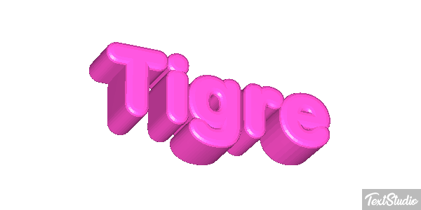 Tigre Efeito do texto