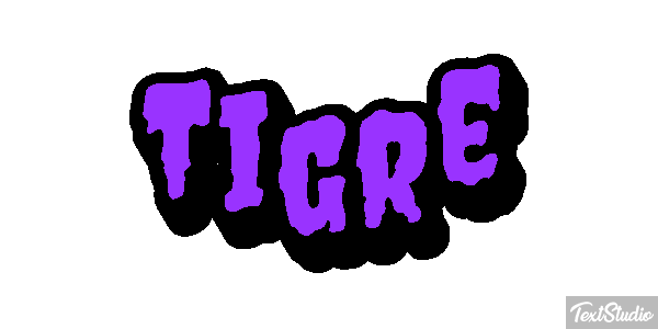 Tigre Efeito do texto
