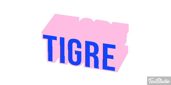Tigre Efeito do texto