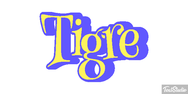 Tigre Efeito do texto