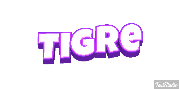 Tigre Efeito do texto