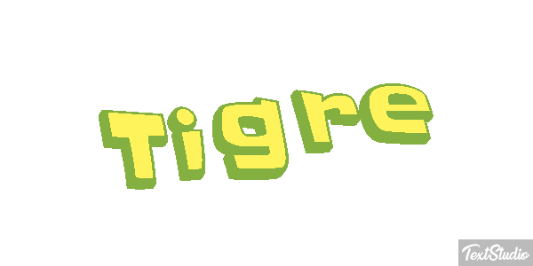 Tigre Efeito do texto