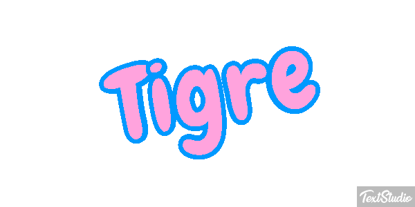 Tigre Efeito do texto