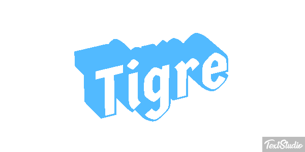 Tigre Efeito do texto