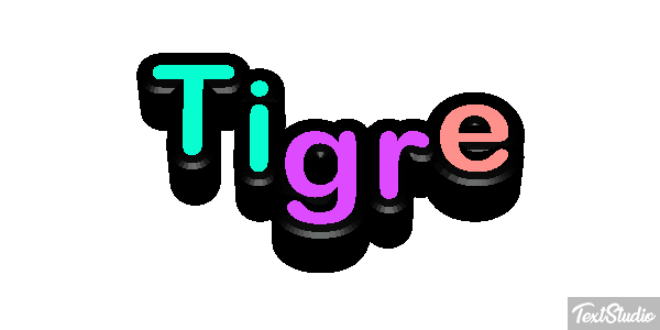 Tigre Efeito do texto