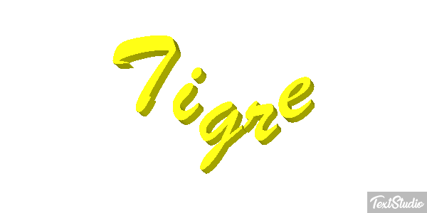 Tigre Efeito do texto