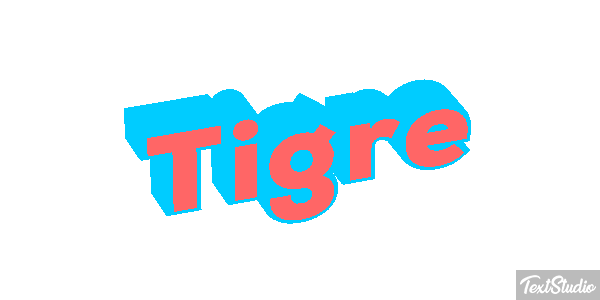 Tigre Efeito do texto