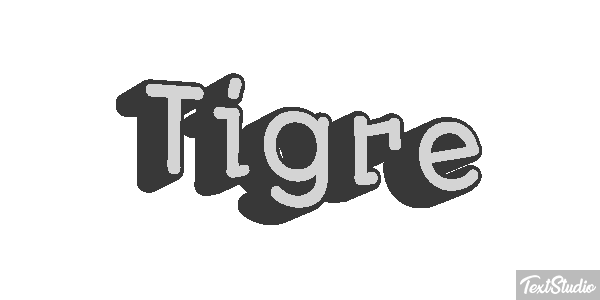 Tigre Efeito do texto