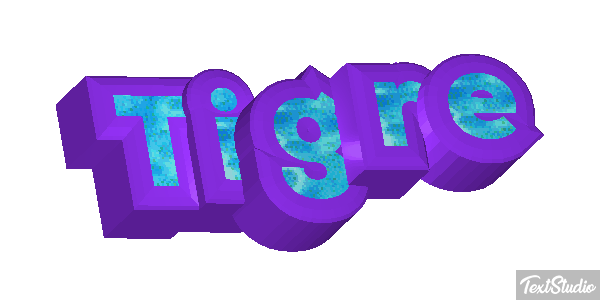 Tigre Efeito do texto