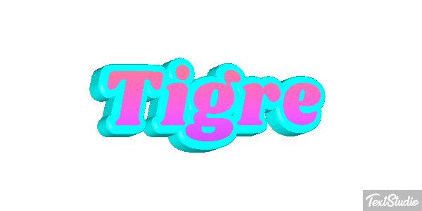 Tigre Efeito do texto